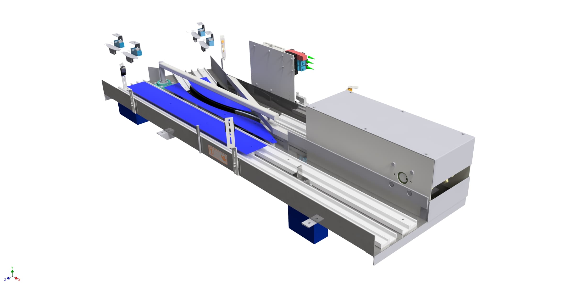 Overhead Empty Case Transfers for the Food and Beverage Industries Manufactured by Knight Industrial